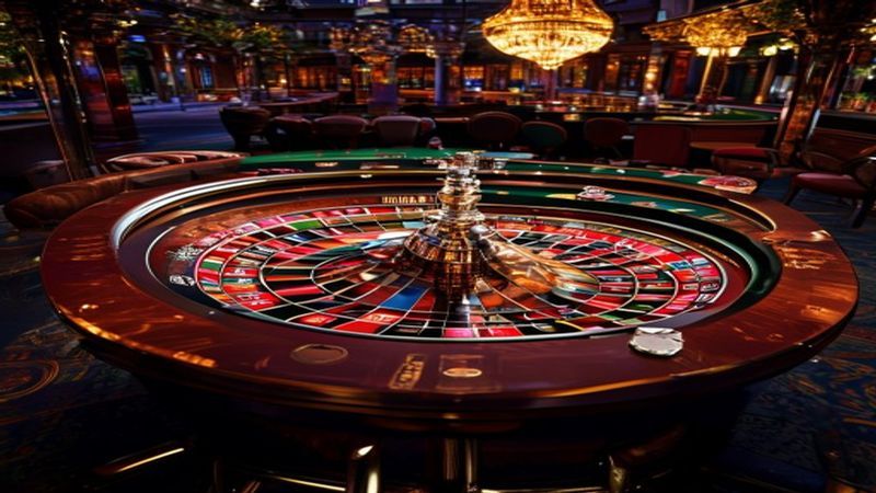 Minh họa bánh xe roulette châu Âu 37 ô và bàn cược